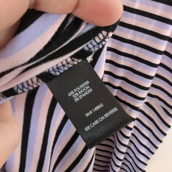 Torrid Jersey Nautical Beach Coastal Pin-up Striped Colorful Dress 5X Plus Size - Picture 5 of 8